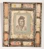 Tin Frame with Cabinet Card of Plains Indian