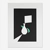 Patrick Caulfield, Lamp and Lung Ch'uan Ware from the White Ware Prints portfolio