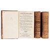 Delacroix, Jean Francois. Dictionnaire Historique des Cultes Religieux Établis dans le Monde... Paris, 1770. Tomes I - III. Pieces: 3.