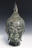 A Thai bronze bust of Buddha