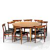 Hans Wegner (1914-2007) Dining Table and Eight Chairs