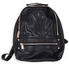 Milly Black Leather Backpack