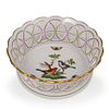Herend Porcelain "Rothschild" Weave Basket