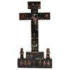 Crucifix. Mexico. 19th Century. Carved in polychromed wood.