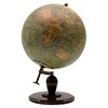 Globe. France. 19th Century. In wood, paper, and golden metal. Designed and made by J. FOREST in Paris.