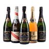 Lote de Champagne y Vino Espumoso. a) G.H. Mumm & C°. Cordon rouge. Brut. Reims. Francia. b) Parxet...