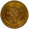Mexico: 1917 20 Pesos Gold