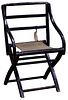 Chinese Lacquered Elm Folding Arm Chair