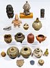 Pottery and Carved Figure Assortment