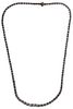 14k Gold and Graduated Diamond Tennis Necklace