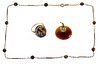 14k Gold and Tiger Eye Jewelry Assortment