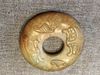 VERY OLD Chinese Archaic Yellow Jade Bi Ring, Ming or earlier, 3" diameter