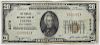 Twenty dollar National Currency note, The Peoples National Bank of Elkins, West Virginia, series 1929