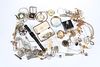 A MISCELLANEOUS GROUP OF JEWELLERY AND WATCHES, including a Victorian yello