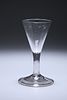 A CORDIAL GLASS, CIRCA 1785, with folded foot. 11cm

 Provenance: The Chris