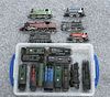 EIGHTEEN UNBOXED OO GAUGE ELECTRIC TANK AND SHUNTING LOCOMOTIVES, mainly Ho