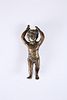 A BRONZE OF A DANCING PUTTO, possibly 18th Century. 9cm