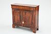 A REGENCY ROSEWOOD SIDE CABINET, the moulded frieze drawer above a pair of 