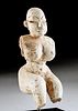 Rare Sumerian Pottery Seated Female Votive Figure w/ TL