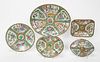 5PC., 19TH C. CHINESE ROSE MEDALLION TABLEWARE