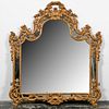 LARGE LABARGE BAROQUE STYLE GILTWOOD MIRROR