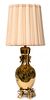 Asian style brass lamp.
