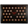 A lacquer tray with presidential coins.