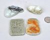 Group 4 Chinese Carved Jade/Hardstone Pendants