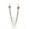 VINTAGE 800 SILVER NEOCLASSICAL NECKLACE CHAIN