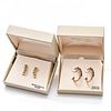 2 PAIRS, 18K GOLD PLATED EARRINGS