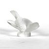 ANTIQUE LALIQUE FROSTED CRYSTAL BIRD TAKING OFF