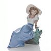 NAO BY LLADRO FIGURINE LISTENING TO THE BIRDS SONGS