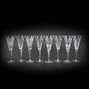 8 Waterford Crystal Fluted Champagne Glasses