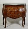 Continental Bombe Marble Top 2 Drawer Commode