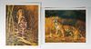 Two Large Tiger Litho's after Carroll by Kaplan