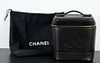 Black Lambskin Chanel Cosmetic Bag