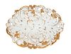 Meissen Gold Painted Serving Dish with Reticulated