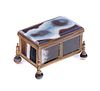 Agate Scottish Small Box with applied bronze