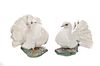Pair of Rosenthal Handgemalt Germany Porcelain Doves