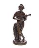 Bronze Statue of Mandolin Player