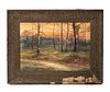 E L Edwards Landscape Watercolor