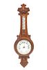 Oak Victorian Aneroid Barometer