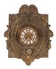 Ornate Gargoyle Head Carved Brass Clock