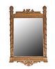 Carved Giltwood Empire Mirror