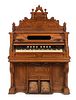 Walnut Victorian Pump Organ