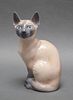 Royal Copenhagen Porcelain Siamese Cat #3281