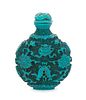 Chinese Turquoise Carved Snuff Bottle