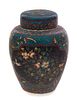 Early Signed Japanese Totai Porcelain Cloisonné Jar