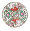 Chinese Signed 10" Rose Medallion Plate