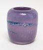 Benny Motzfeldt Purple Art Glass Vase